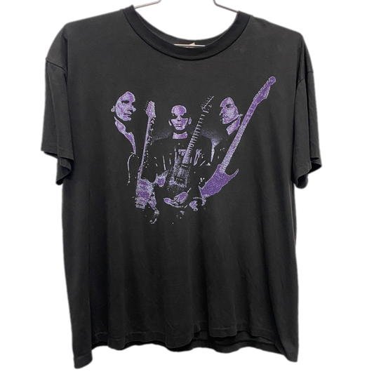 '97 G3 Joe Satriani Steve Vai Eric Johnson Black Music T-shirt sz XL