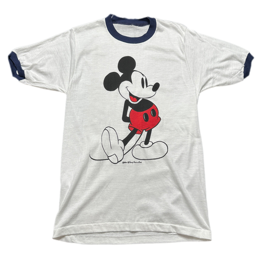 Classic Mickey Mouse Ringer Graphic T-shirt sz XS