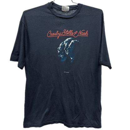 '87 Crosby Stills & Nash Black Music T-shirt sz XL