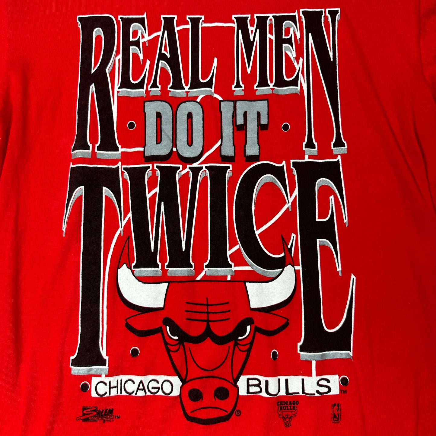 90's Chicago Bulls Red Sports T-shirt sz S