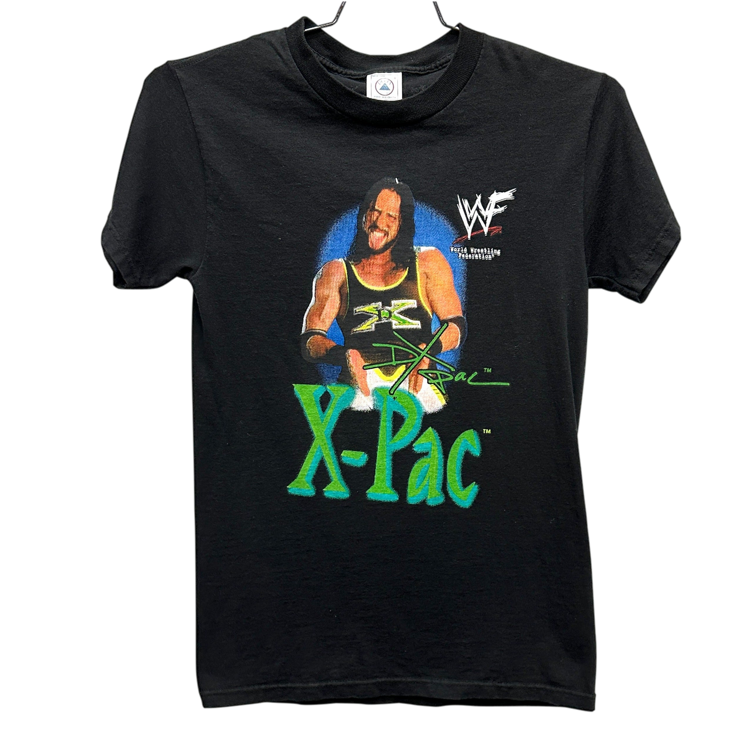 00's X-Pac Black WWF Wrestling T-shirt sz S