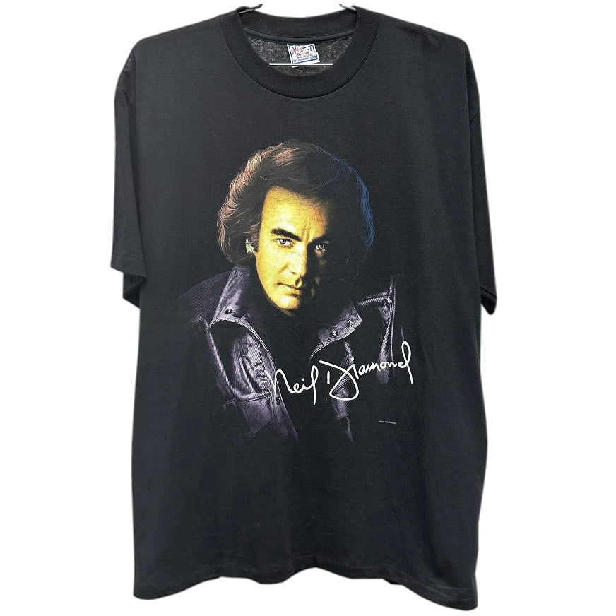 '96 Neil Diamond U.S. Tour Black Music T-shirt sz XL