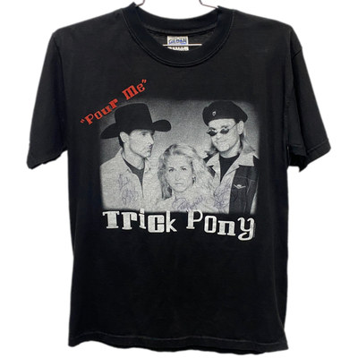 00's Trick Pong Black Music T-shirt  sz M