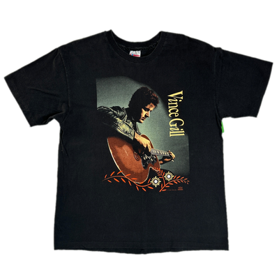 1992 Vince Gill Black Music T-shirt sz XL