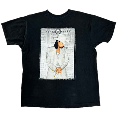 1999 Terri Clark Tour Black Music T-shirt sz XL