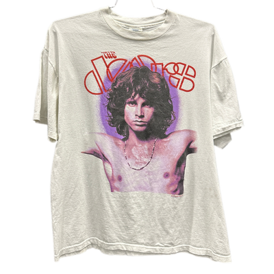 '80 The Doors White Music T-Shirt sz XL