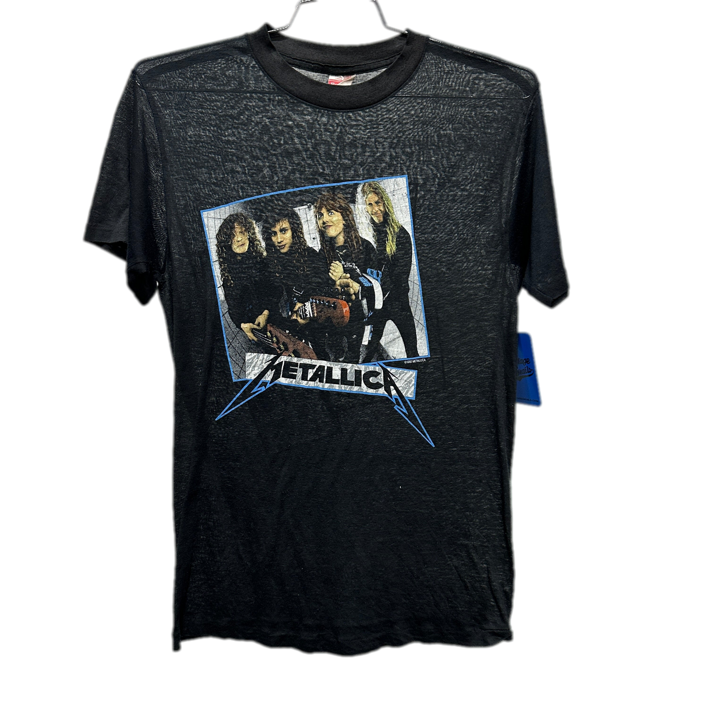 '87 Metallica Black Music T-Shirt sz L