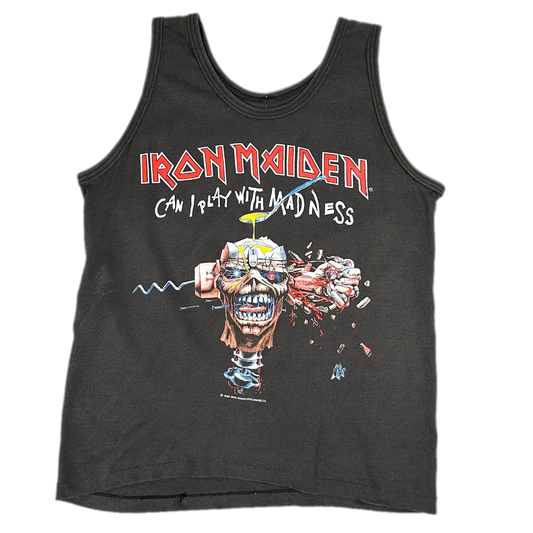 '88 Iron Maiden Black Music Tank Top sz M