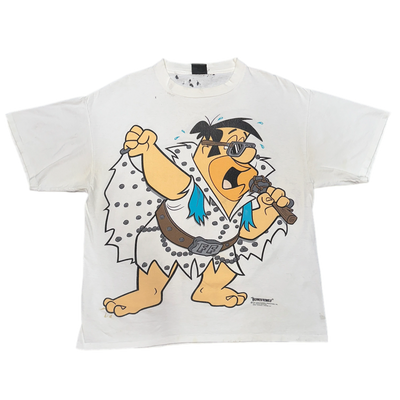 '93 The Flintstones "The King of Bedrock & Roll" T-shirt sz XL