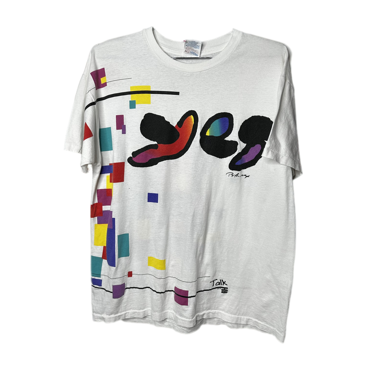 '94 Peter Max Yes Tour Shirt All Over Print T-shirt sz XL