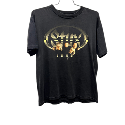 '96 Styx Black Music T-Shirt sz L