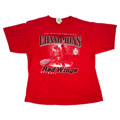 '97 Detroit Red Wings Champion Sports T-shirt sz XL