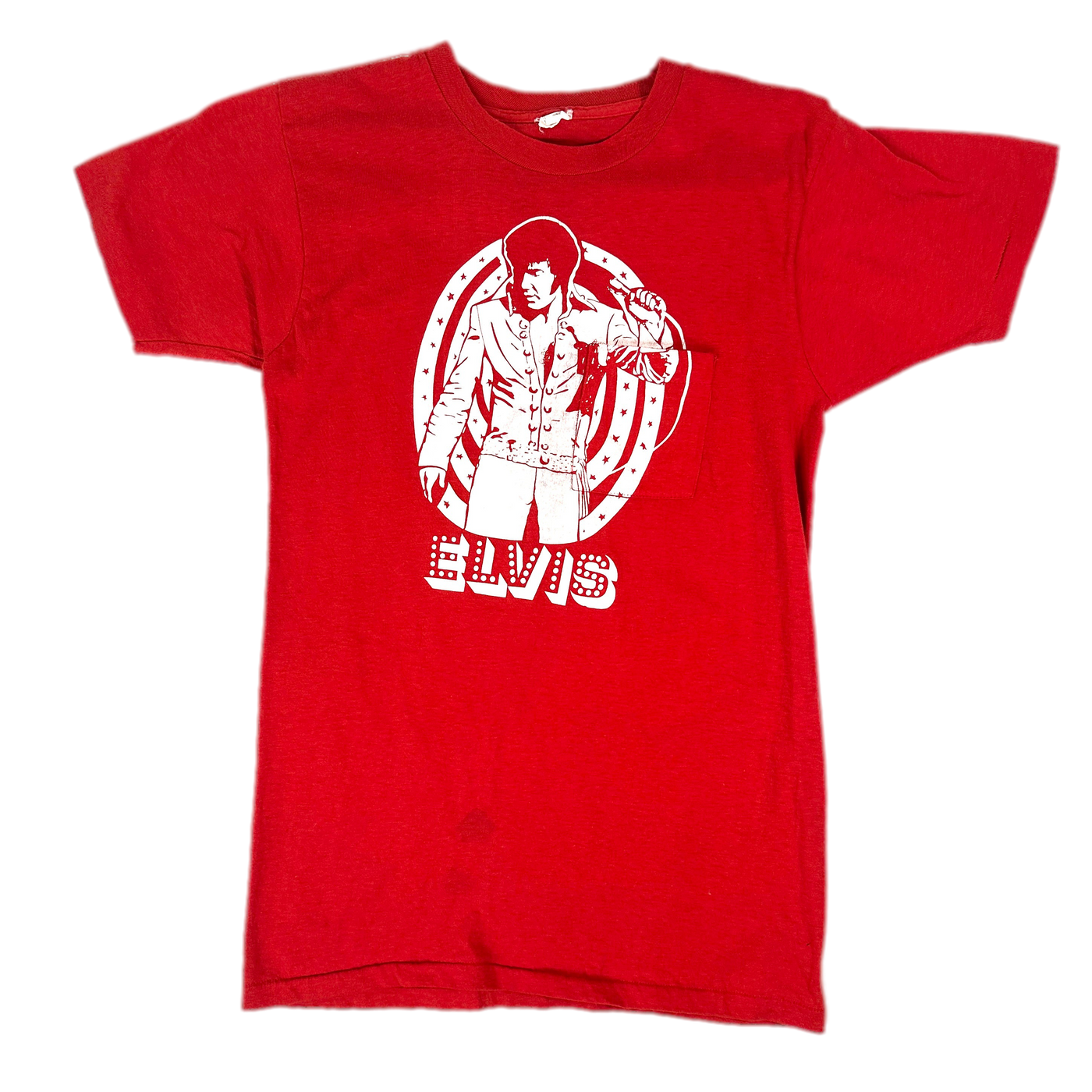 60's Elvis Presley Red Music T-shirt sz S