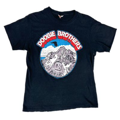 70's Doobie Brothers Black Music T-shirt sz M