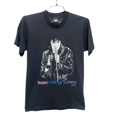 80's Elvis Presley Black Music T-shirt sz M