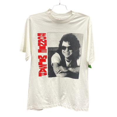 80's Ronnie Milsap White Music T-shirt sz L