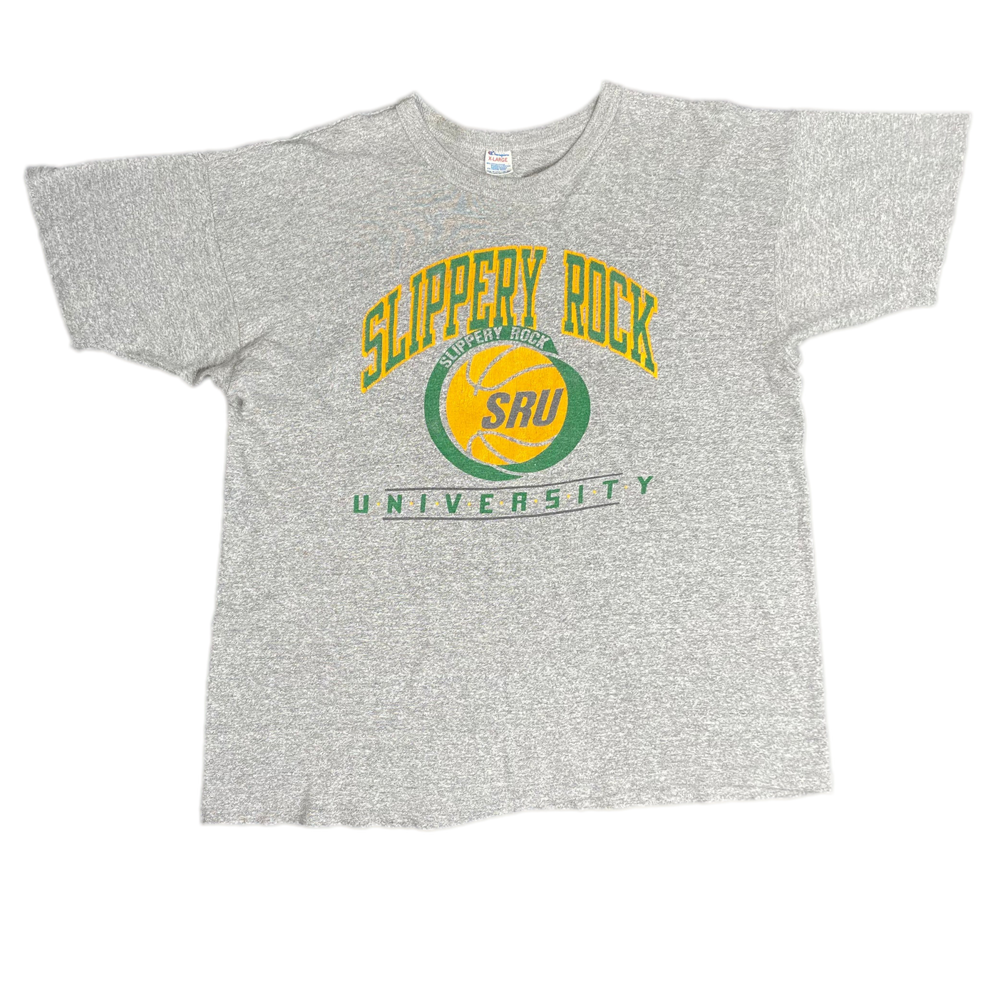 90's Slippery Rock University Gray Sports T-shirt sz L