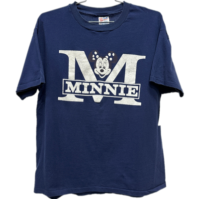 90's Minnie Mouse Navy Blue Cartoon T-shirt sz XL