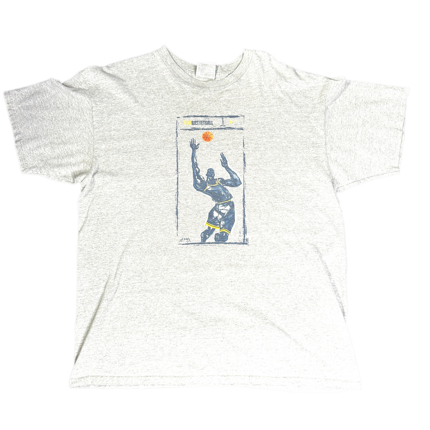 90's Nike Basketball Grey Sports T-shirt sz L
