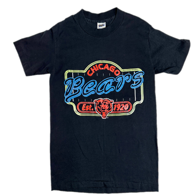 90's Chicago Bears Black Sports T-shirt sz S