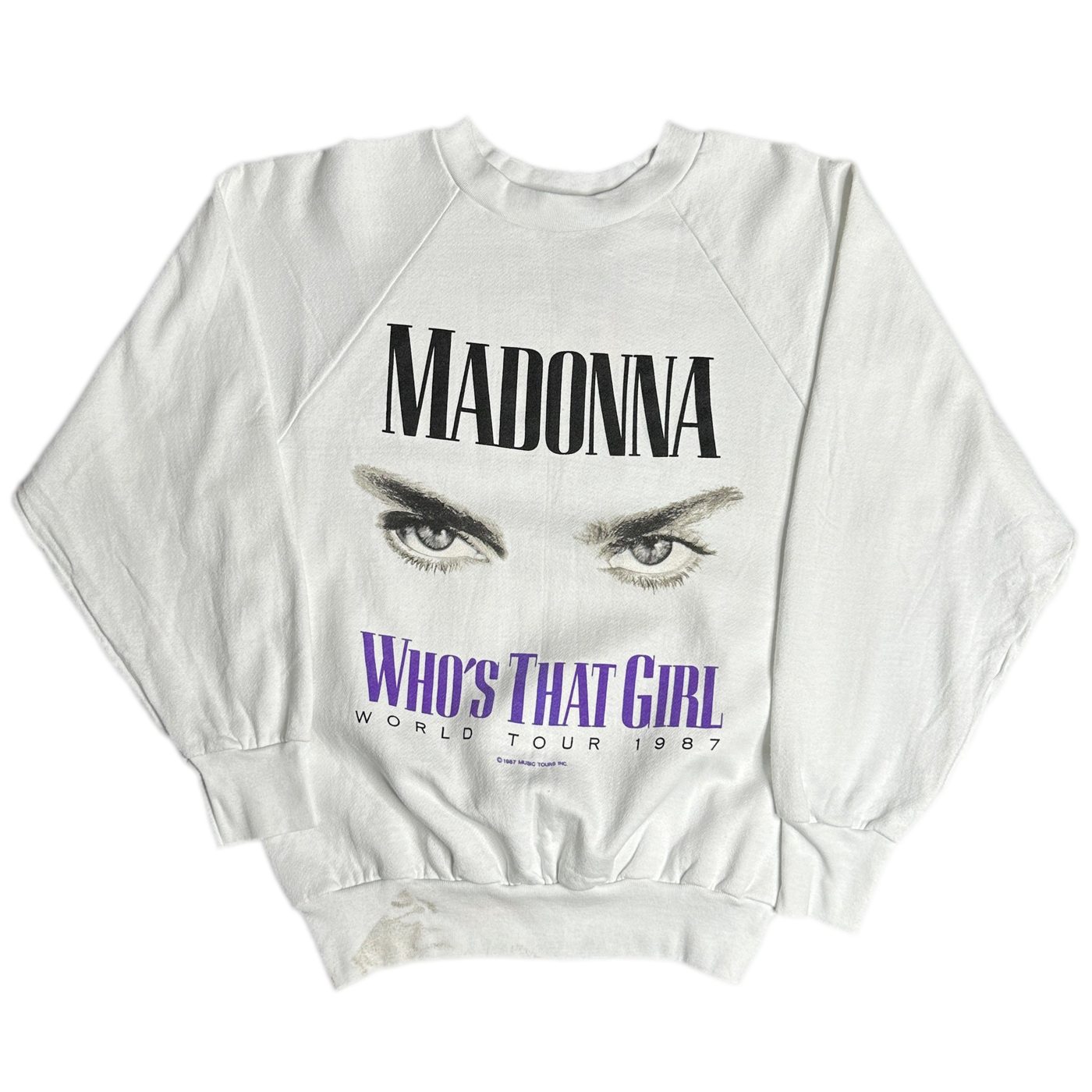 '87 Madonna "who's That girl" World Tour Sweatshirt sz M