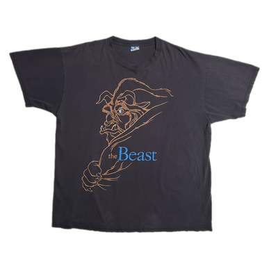Disney Beauty and the Beast Black T-shirt sz XL