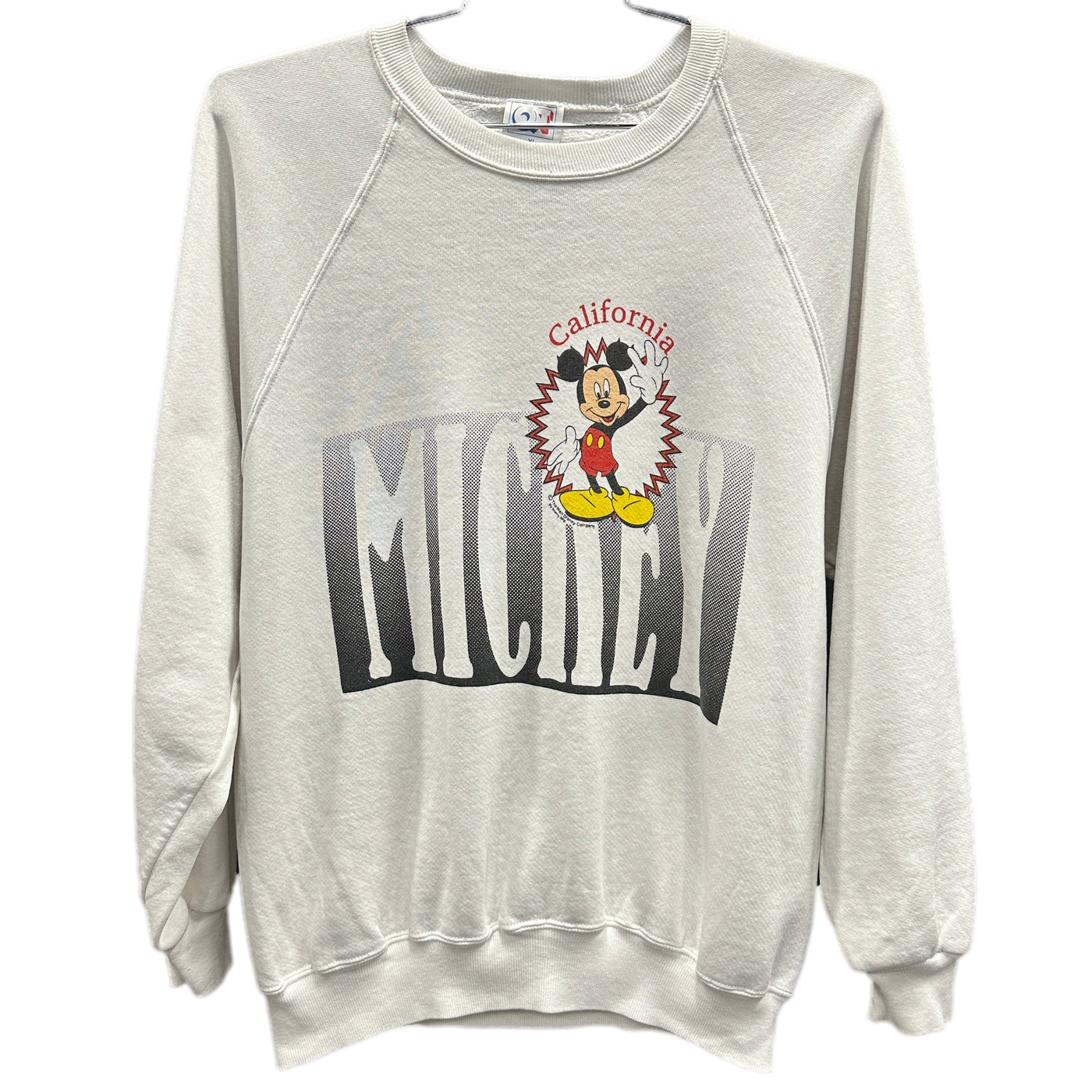 00's Mickey Mouse California White Cartoon Sweatshirt sz XL