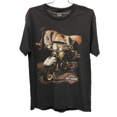 '97 Motorcycle Black Harley Davidson T-shirt sz L