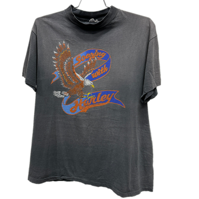 90's "Soaring With Harley" American Eagle Grey Harley Davidson T-shirt sz XL