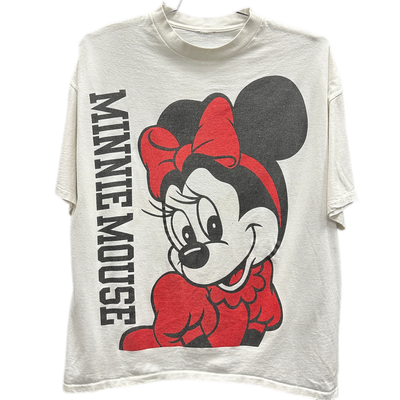 90's Minnie Mouse White Cartoon T-shirt sz 2XL