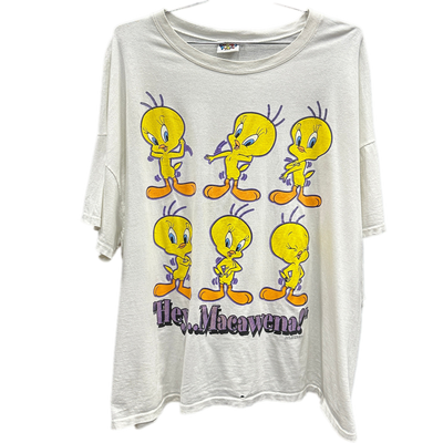 '96 Tweetie "Hey...Macawena!" Grey Cartoon T-shirt sz 3XL