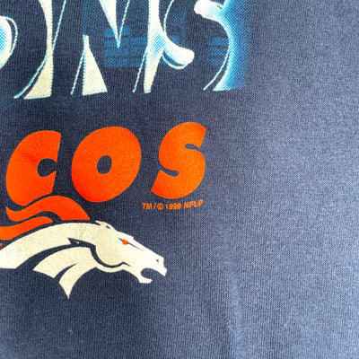 '99 Denver Broncos Super Bowl Blue Sports T-shirt sz 2XL