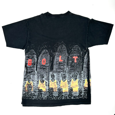 90's Bolt NBA Black Sports T-shirt sz L