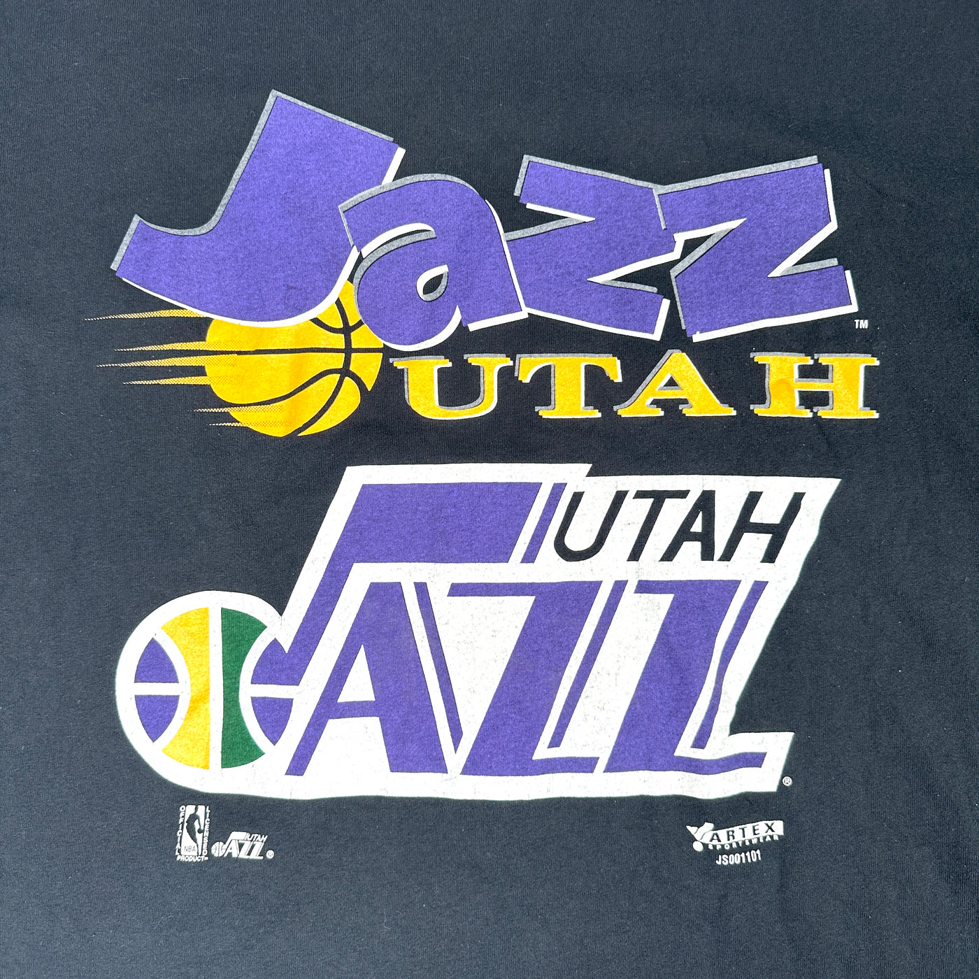 90's Utah Jazz NBA Blue Sports T-shirt sz XL