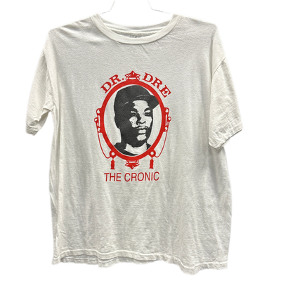 90's Dr. Dre "The Chronic" White Music T-shirt sz XL