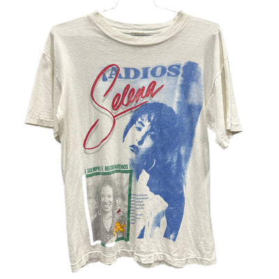 90's Selena White Music T-shirt sz M