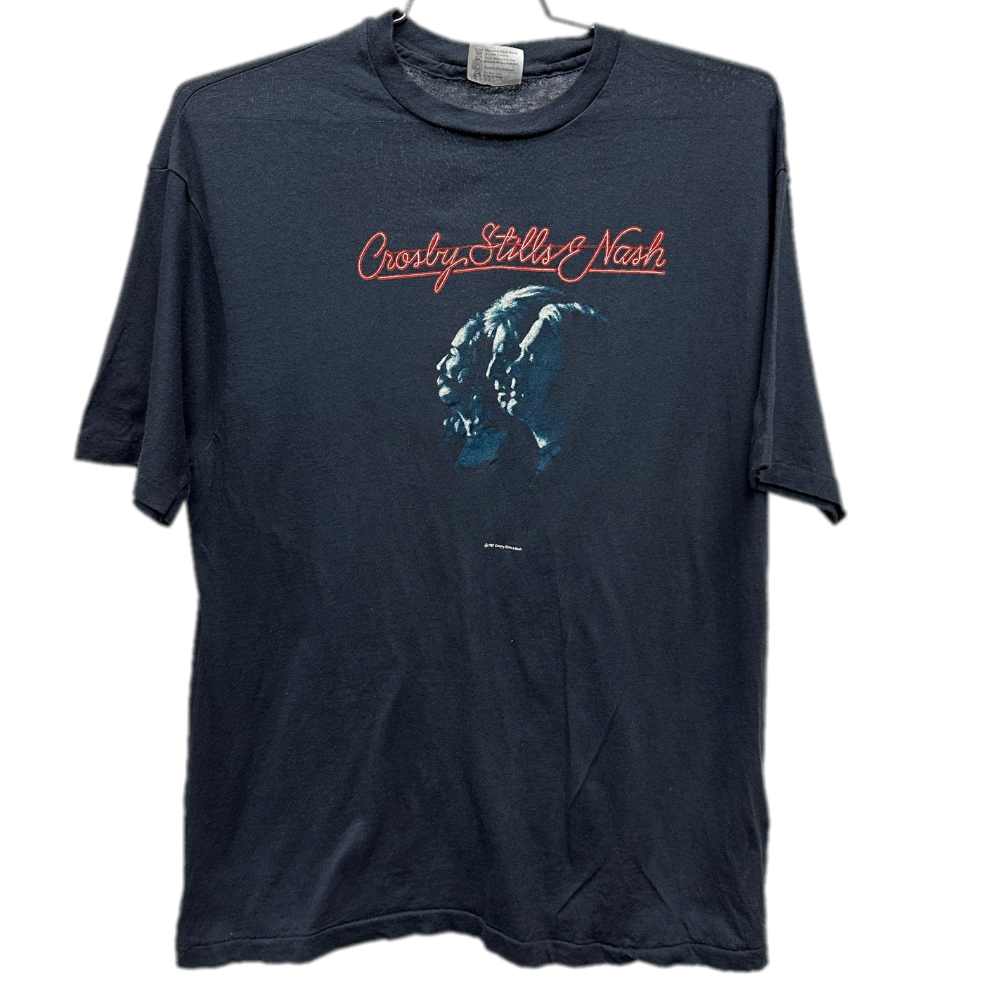 '87 Crosby Stills & Nash Black Music T-shirt sz XL