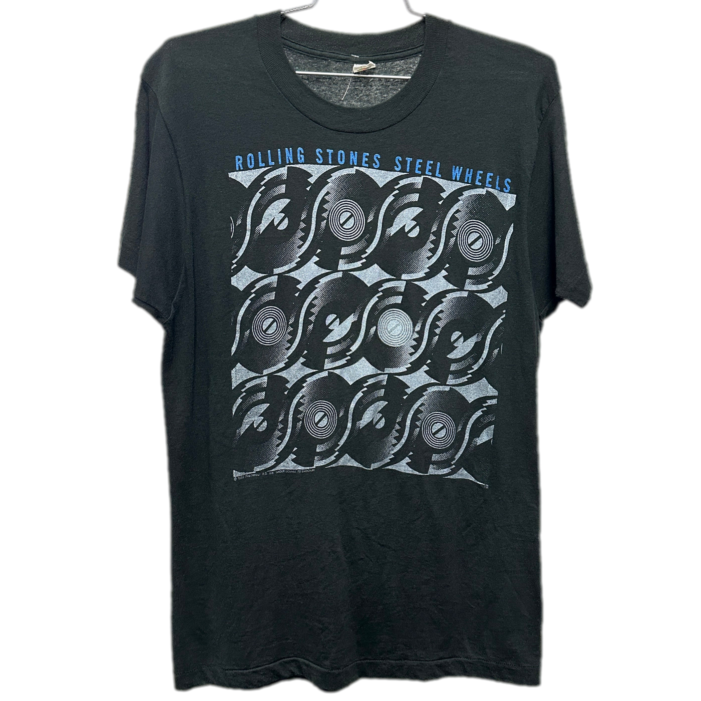 '89 Rolling Stones North American Tour Black Music T-shirt sz XL