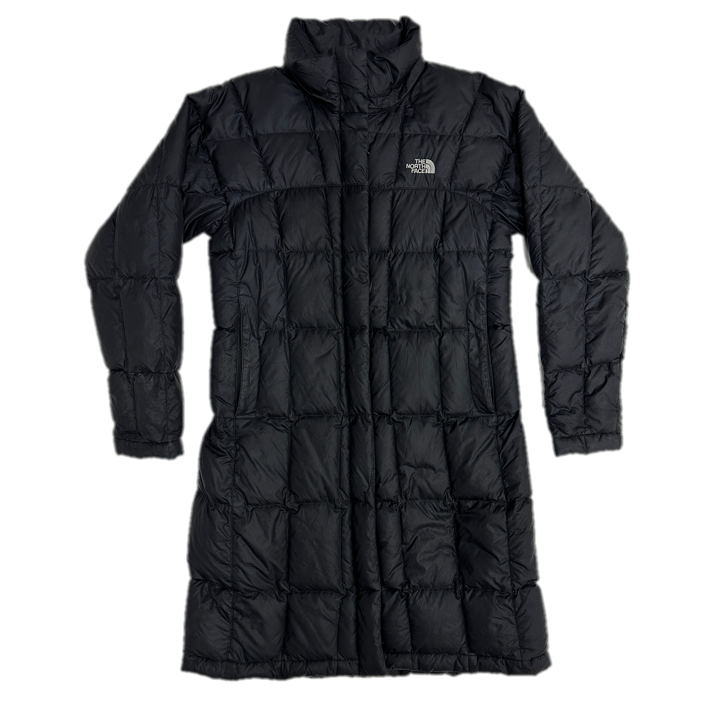 The North Face Quilted Zip & Button Up Puffer Coat sz S