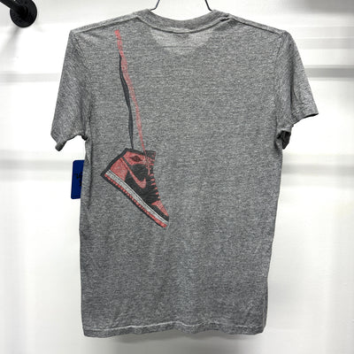 90's Nike Sneaker Grey Branded T-shirt sz M