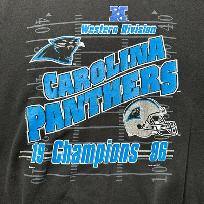 '96 Carolina Panthers Western Division NFL Sweatshirt sz XL