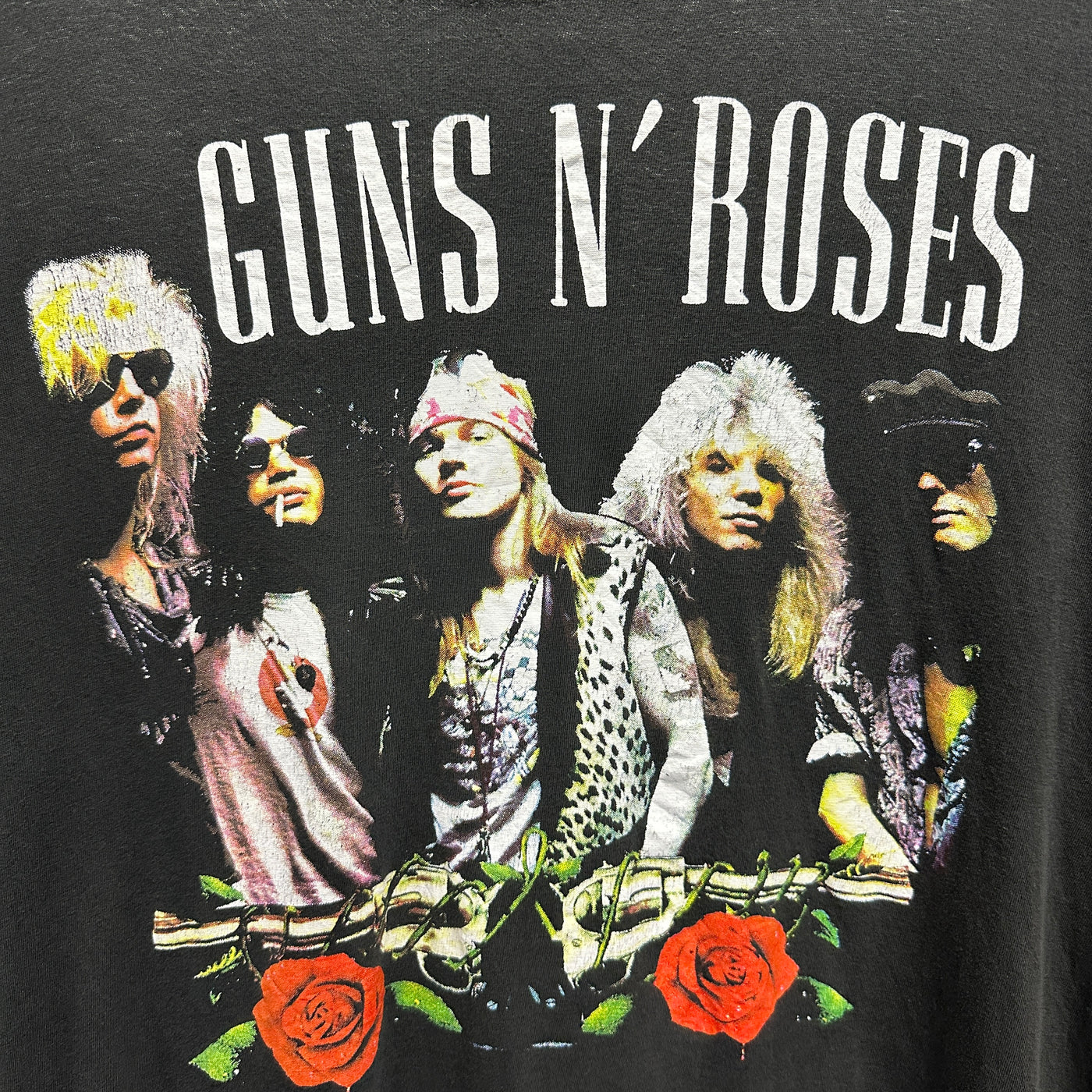 80's Guns N' Roses Black Music T-Shirt sz XXL