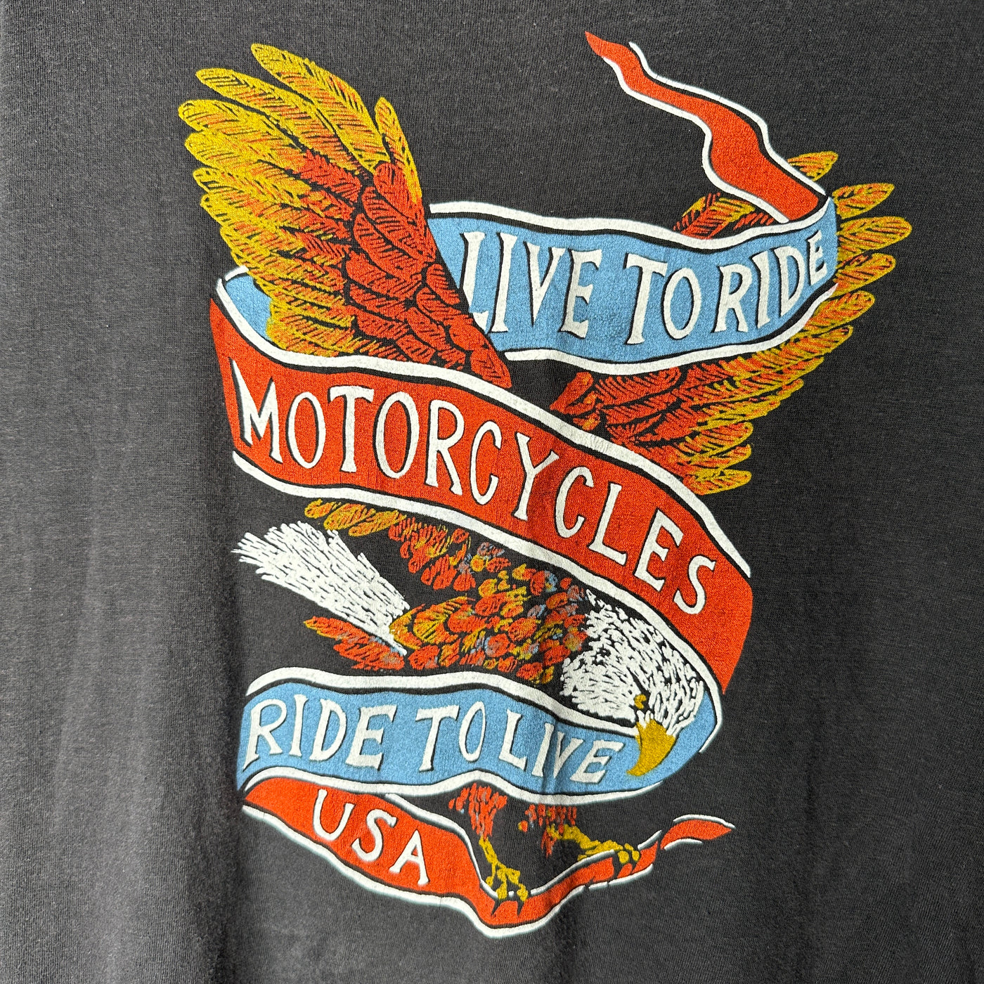 90s Harley Davidson "Live to Ride" New York T-shirt sz L