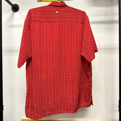 90's Marc Ecko Patterned Red Vintage Shirt sz XL