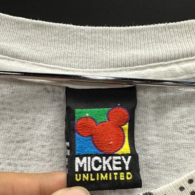90's Mickey Mouse Star White Cartoon T-shirt sz 3XL