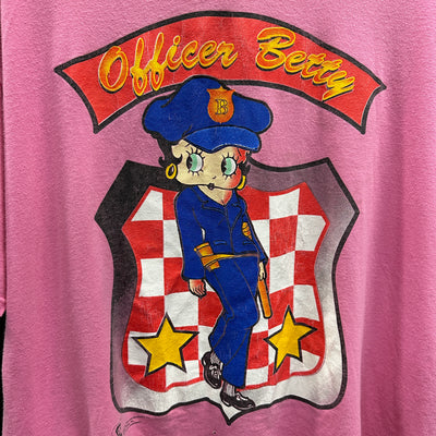 '98 Officer Betty Boop Pink Cartoon T-shirt sz 2XL