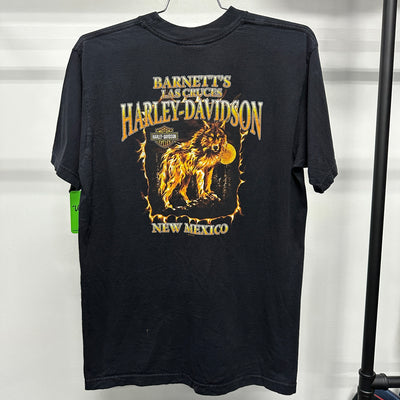 '05 Fire American Eagle Black Harley Davidson T-shirt sz L