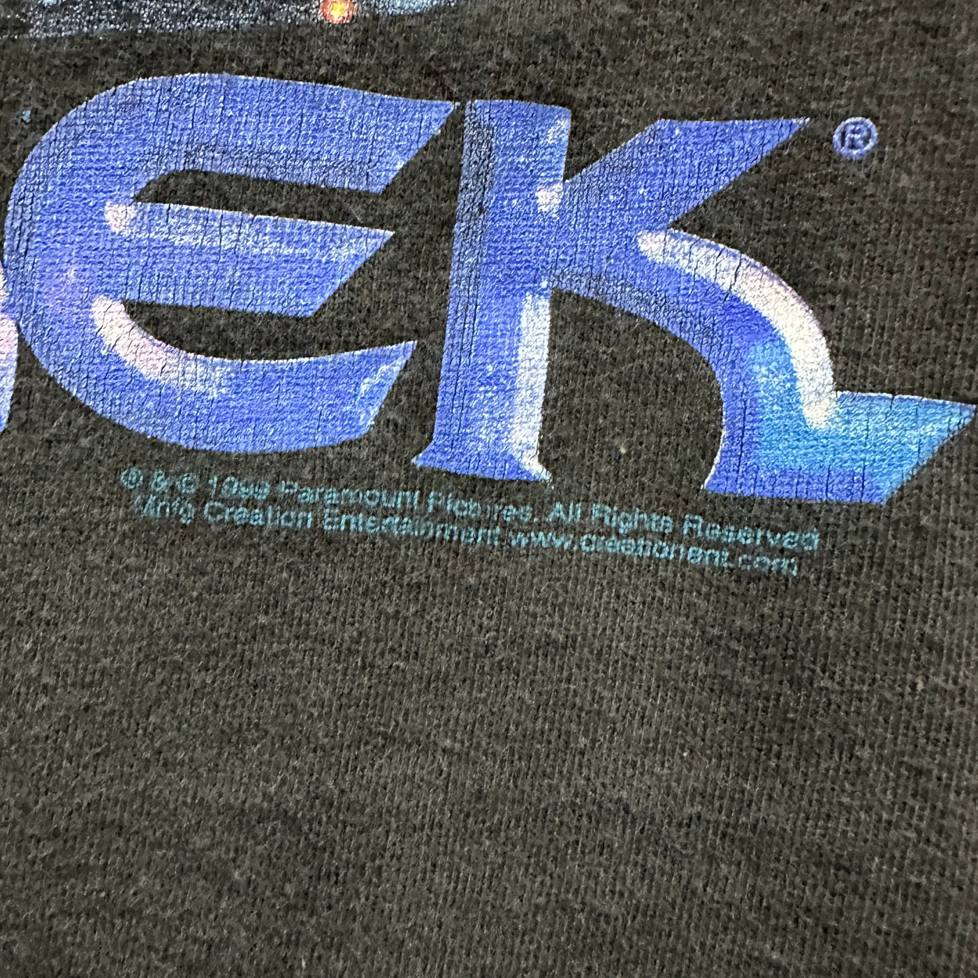'99 Star Trek Black Movie T-Shirt sz L