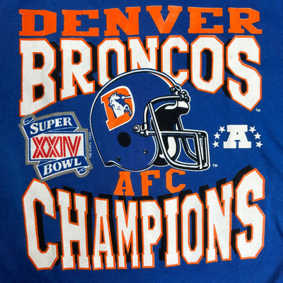 90's Denver Broncos Blue Sports T-shirt sz S