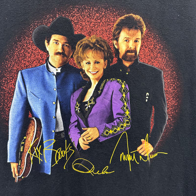 90's Brooks & Dunn & Reba Black Music T-Shirt sz L